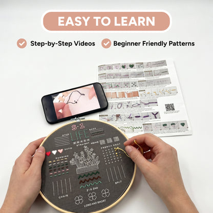 Embroidery Made Easy - 3 in 1 Starter Kit