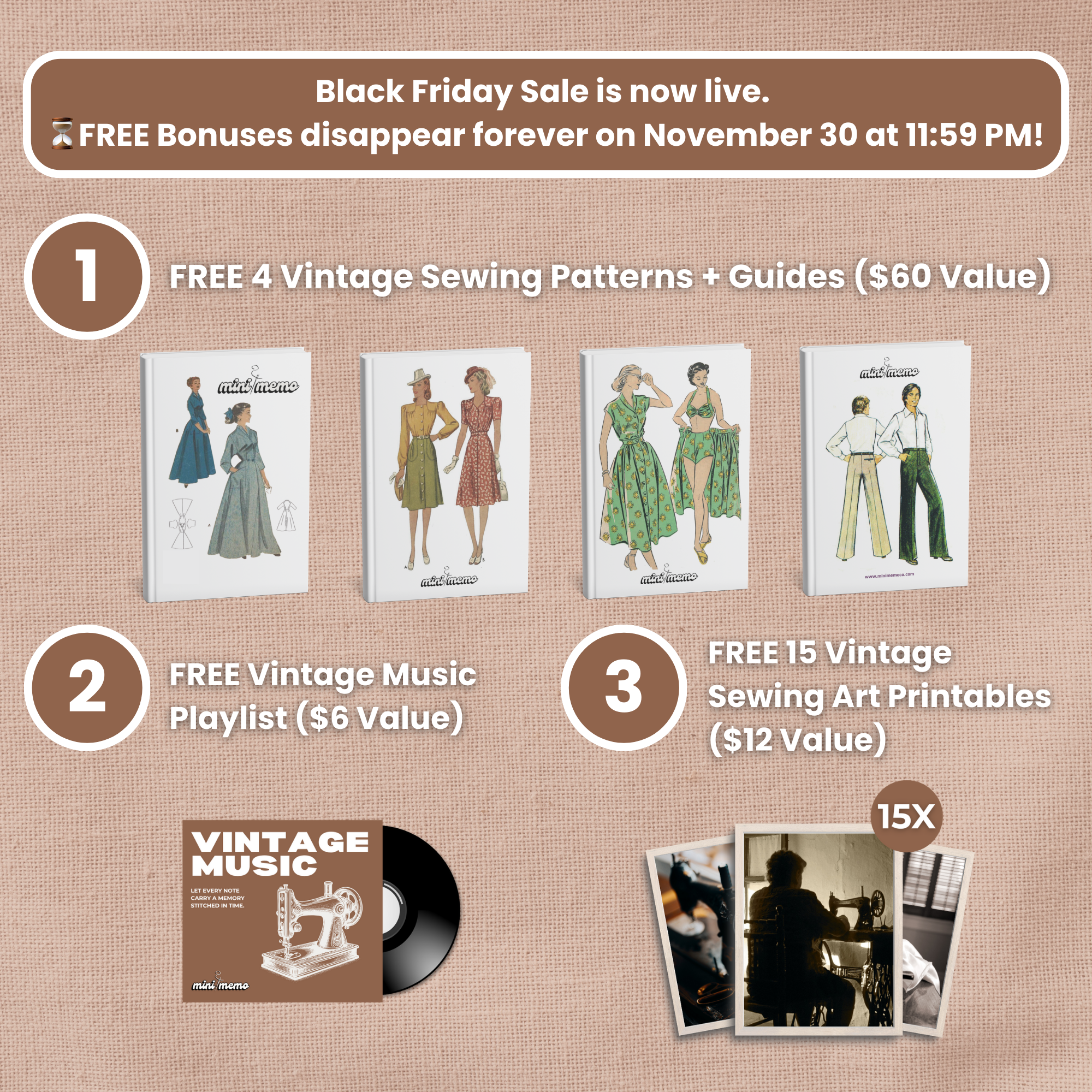 Sewing Machine-Shaped Music Box