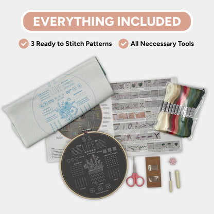 Embroidery Made Easy - 3 in 1 Starter Kit