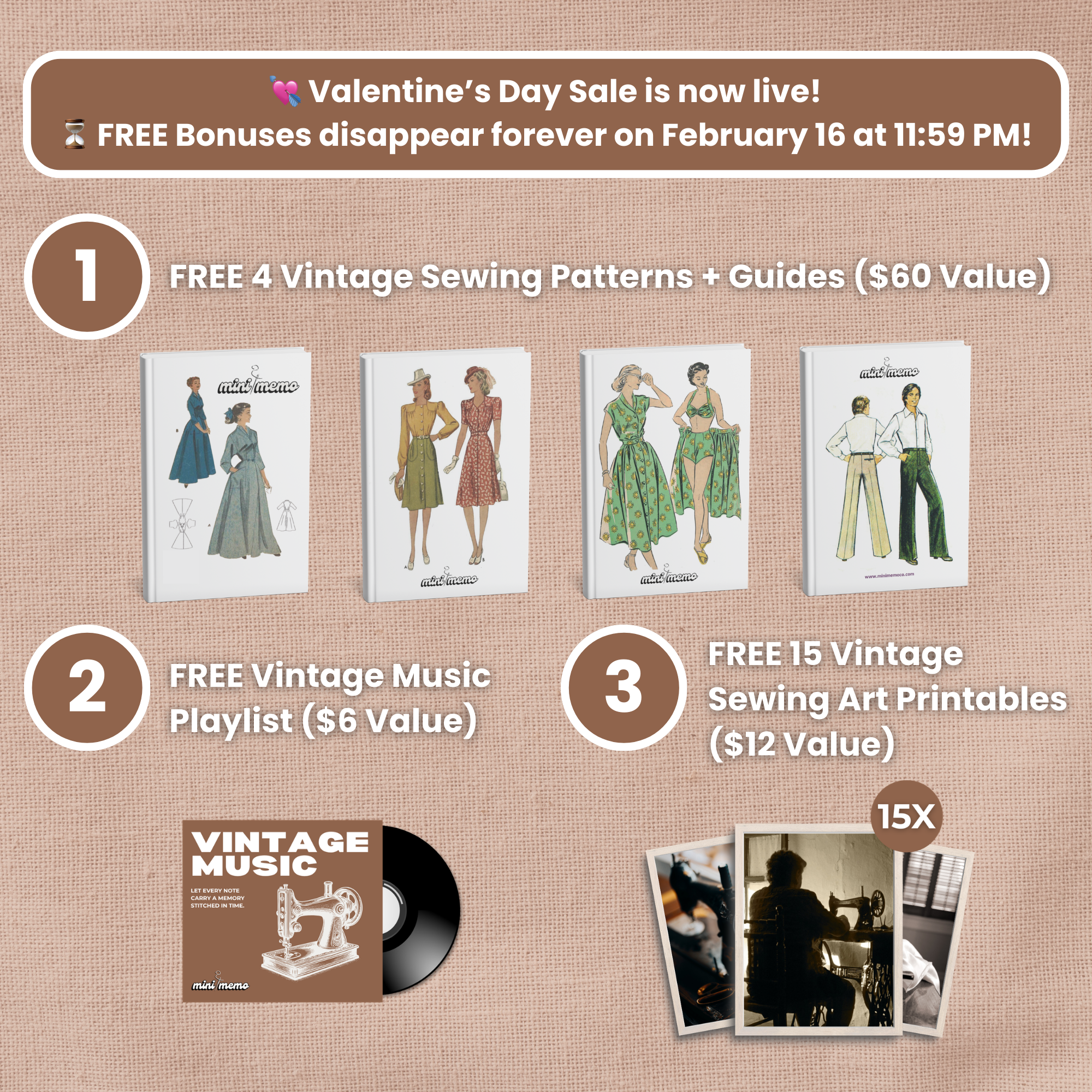 Sewing Machine-Shaped Music Box