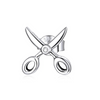 Sterling Silver Scissor Earrings