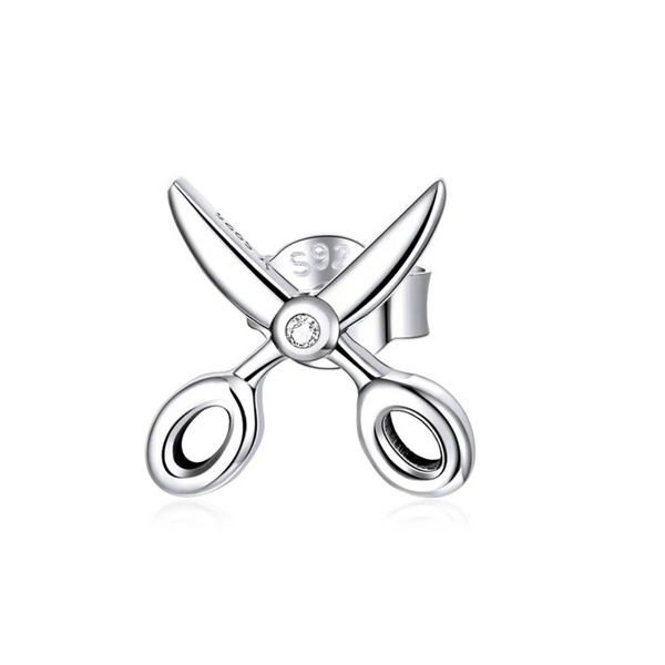 Sterling Silver Scissor Earrings